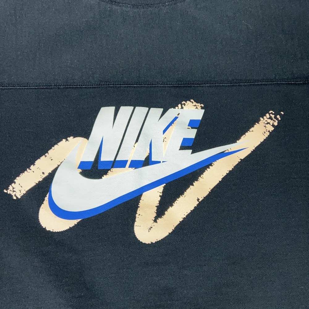 Nike Sweatshirt Womens 3X Black Crewneck Swoosh Retro Oversized Pullover Plus - Picture 2 of 10